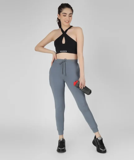 Women Maroon Casual Jogging Training Sports Pants