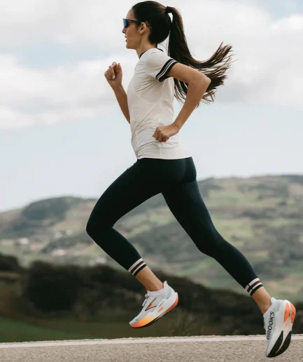 Women Black Running Compression Sports Tights