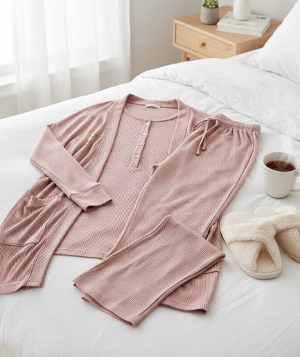 Women Grey Soft Cozy Premium Comfortable Lounge Wear Set
