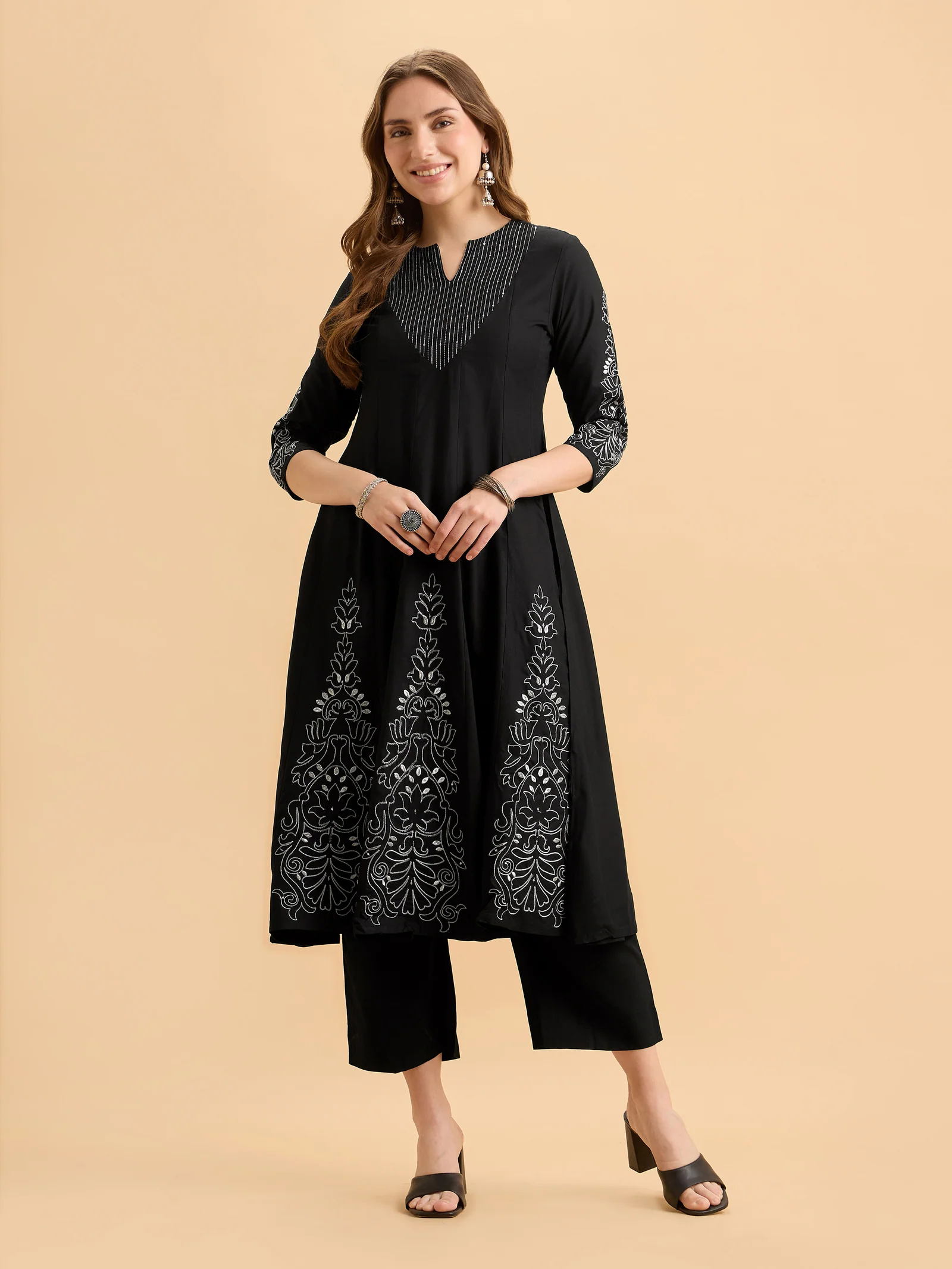 black-viscose-kalicut-kurti-with-embroidery-and-sequins-1