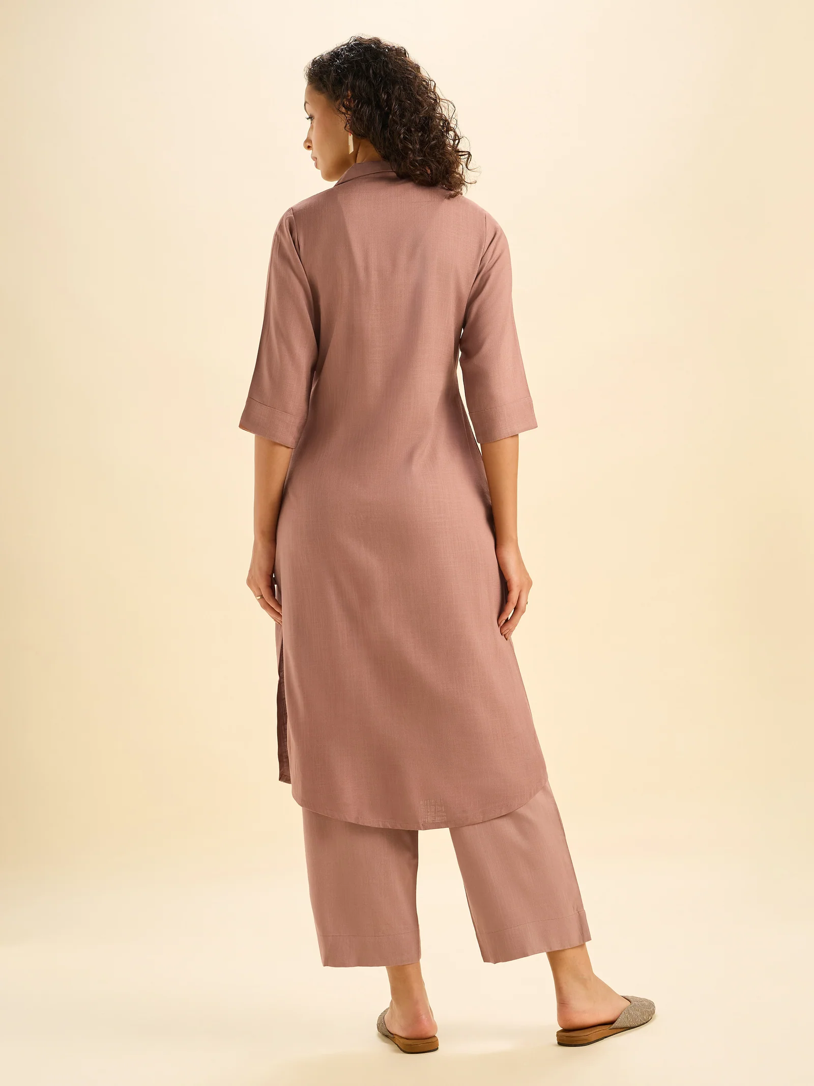 light-brown-colour-viscose--plain-slited-kurti-with--embroidery-6