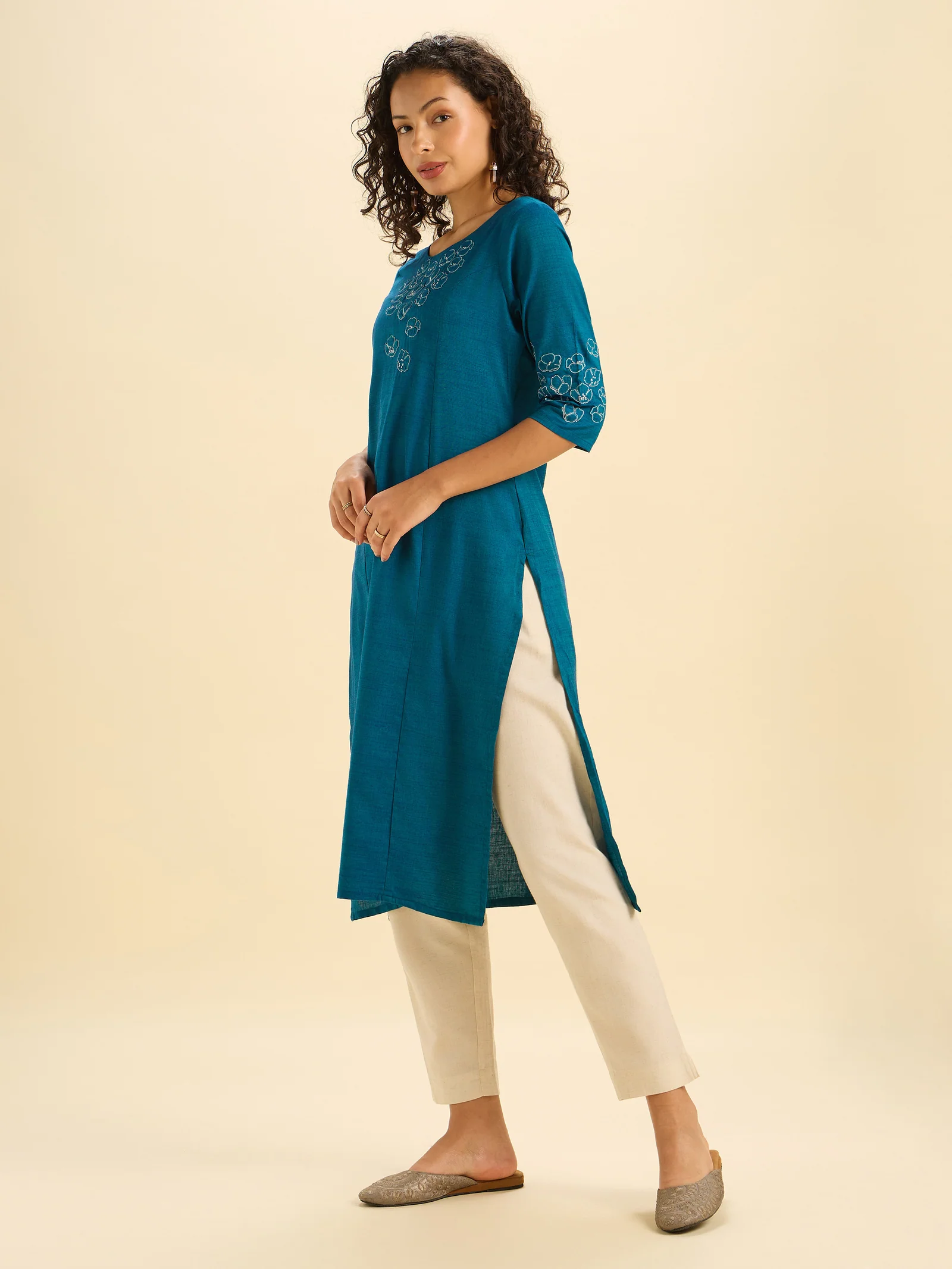 teal-blue-cotton-viscose-kurti-with-embroidery-5