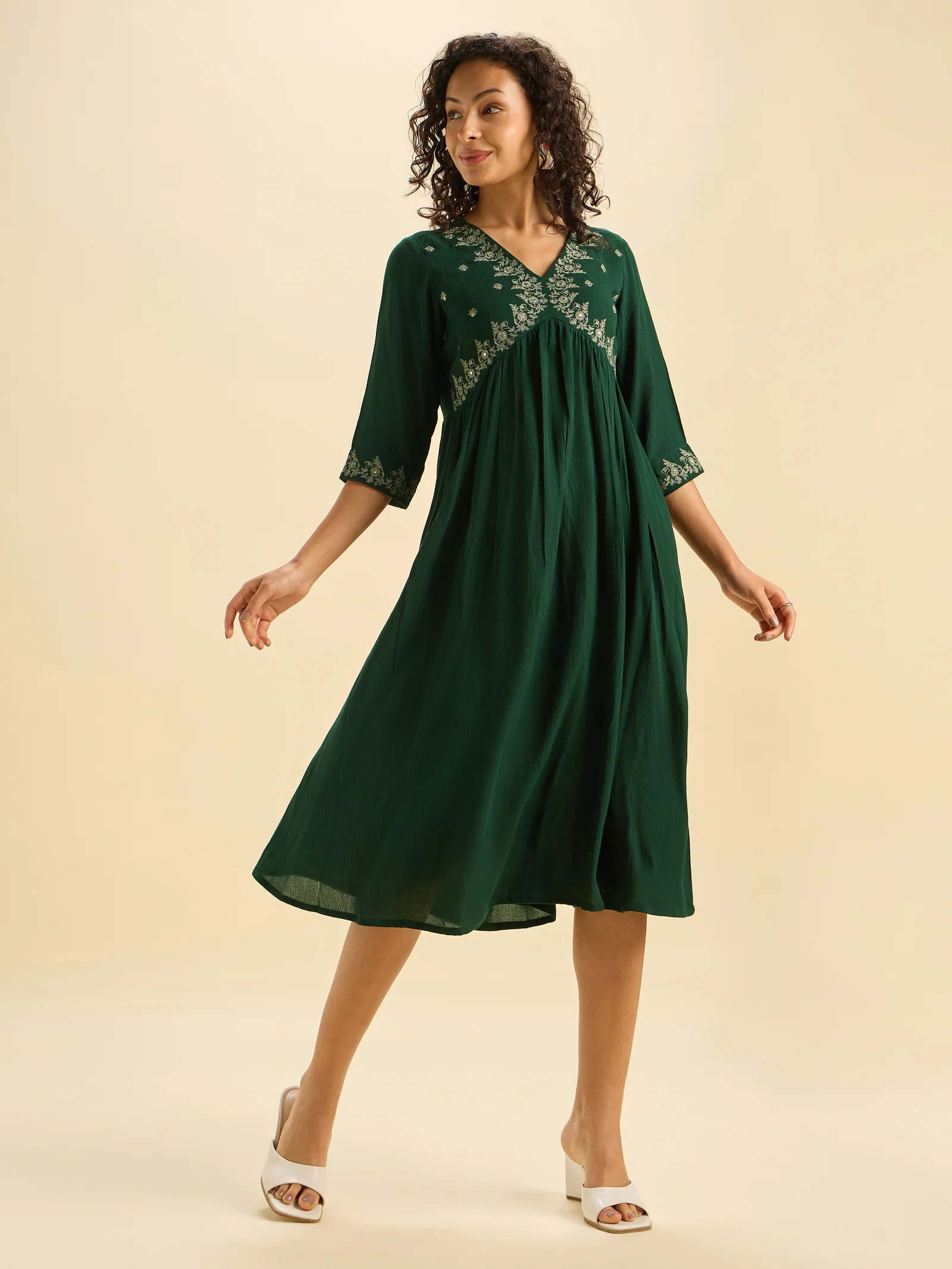 vismay-green-kurti-front-left